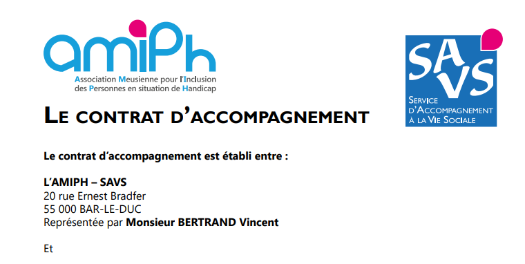 Contrat d'accompagnement