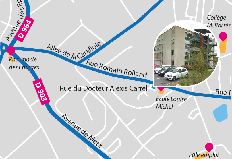 Carte AMIPH Verdun